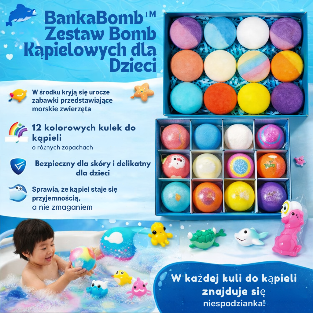 BankaBomb™ Zestaw Bomb Kąpielowych dla Dzieci