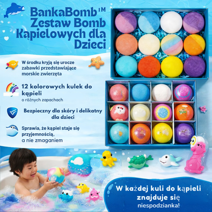 BankaBomb™ Zestaw Bomb Kąpielowych dla Dzieci